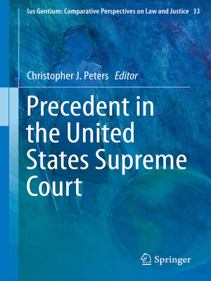 cover image of Precedent in the United States Supreme Court